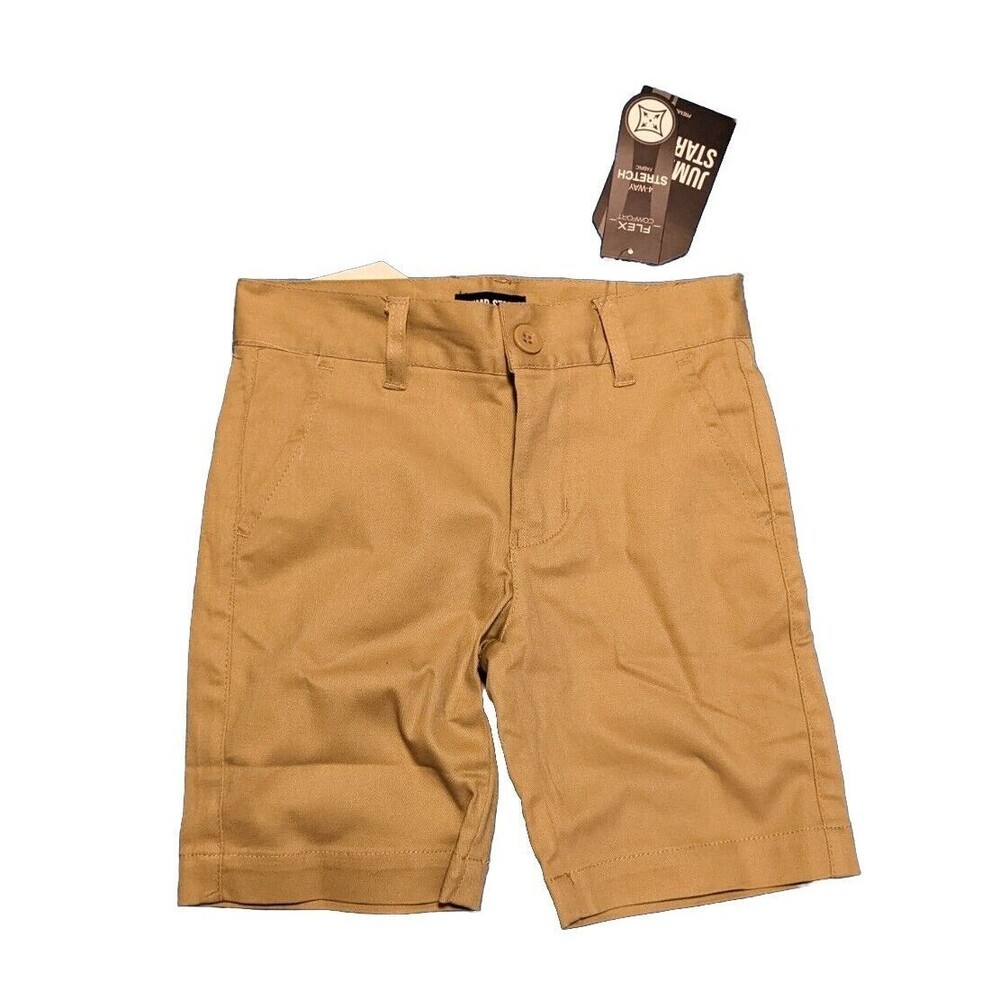 Jump Start Boy's School Uniform Shorts Khaki Size 6